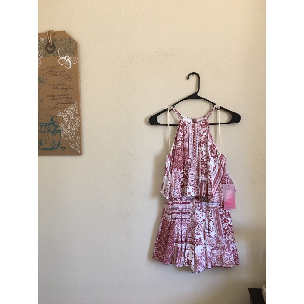 Mauve Floral Romper